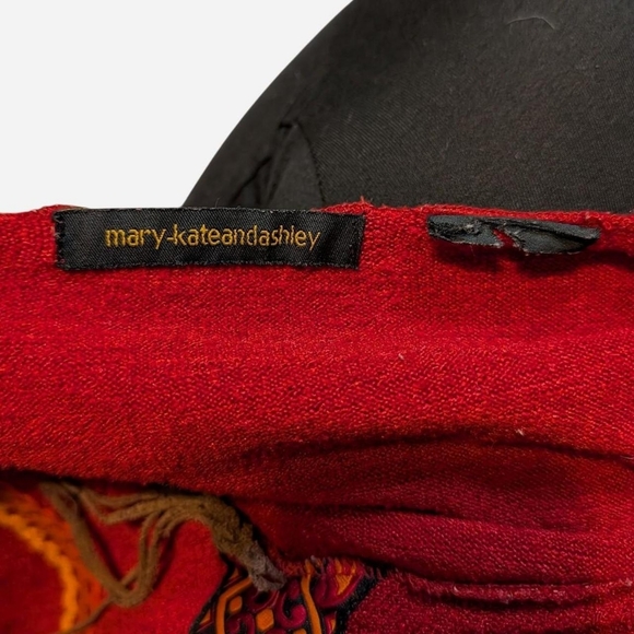 Mary-Kate And Ashley Y2K Red Boho Women's Top with Crochet Detailing - Picture 5 of 6